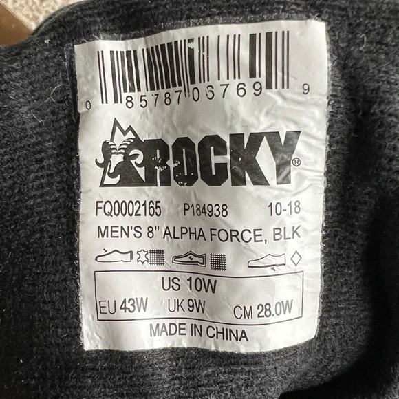 NEW IN BOX Rocky 8” AlphaForce Waterproof Public Service Boots - Picture 2 of 8